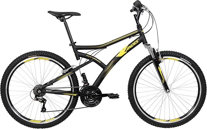 Caloi Bicicleta Andes, Aro 26, Câmbio 21 Velocidades, Preta