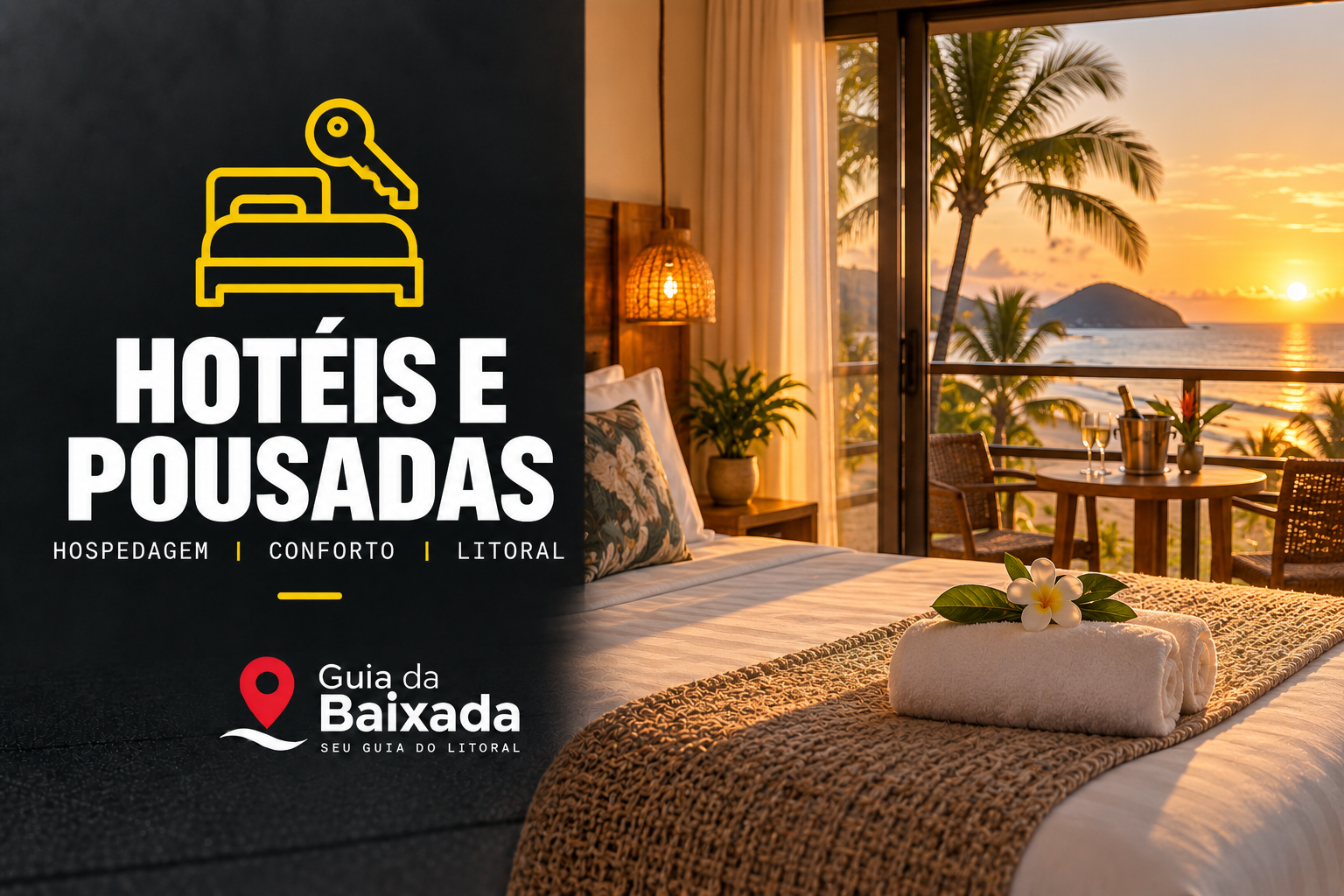 Hotéis e pousadas no Guia da Baixada