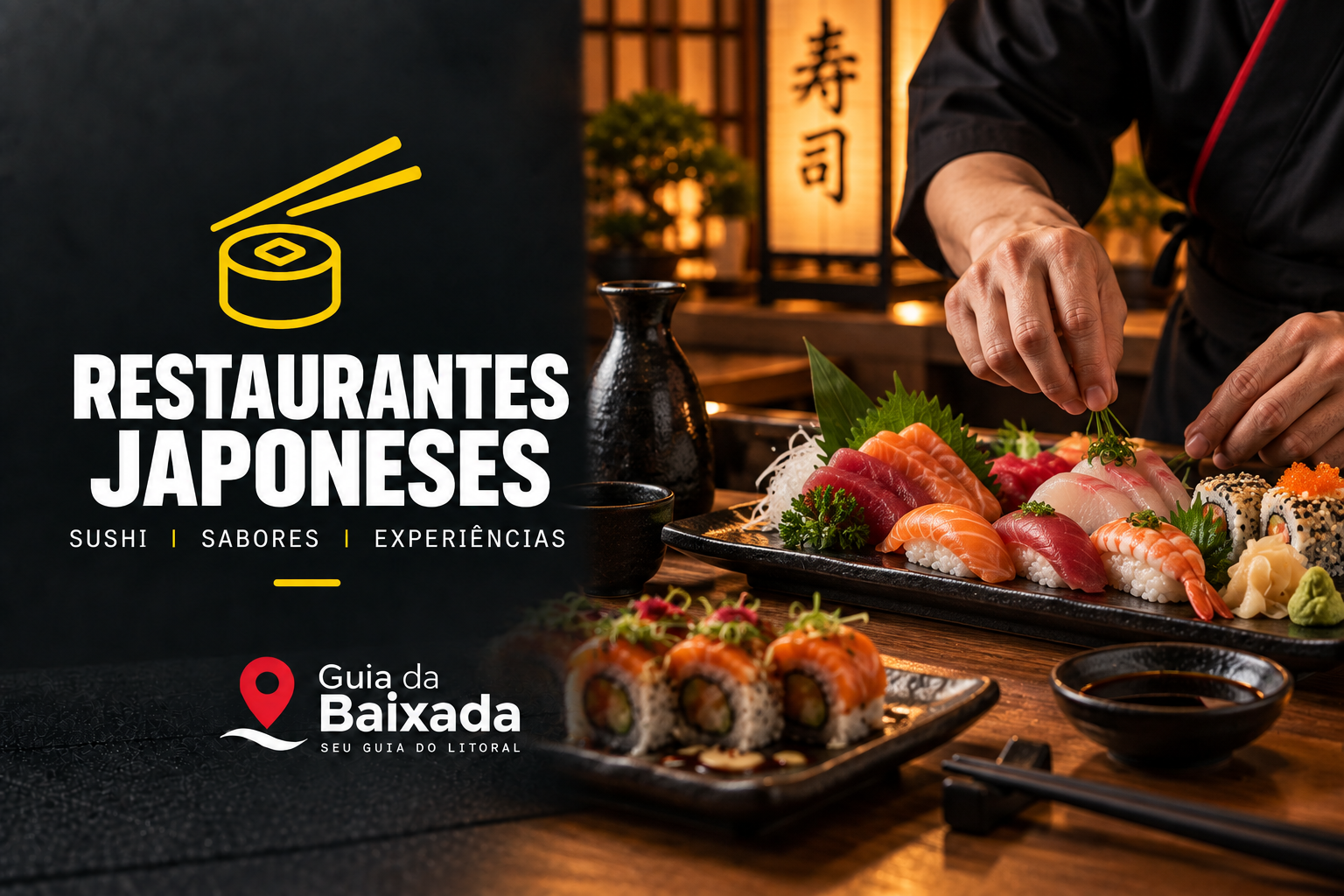 Restaurantes japoneses no Guia da Baixada
