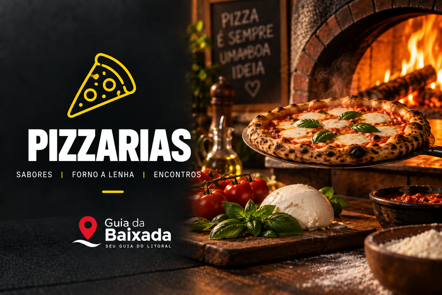 Pizzarias no Guia da Baixada